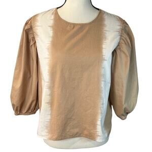 Indigo Poppy Women’s Bell Sleeve Top Size L